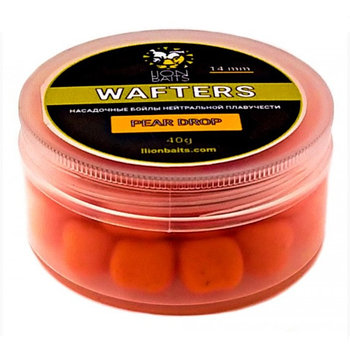 Lion Baits Wafters насадочный Бойл нейтральной плавучести PEAR DROP (кислая груша) 14мм 40гр