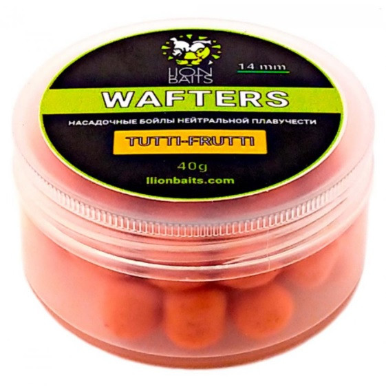 Lion Baits Wafters насадочный Бойл нейтральной плавучести Tutti-Frutti 14мм 40гр