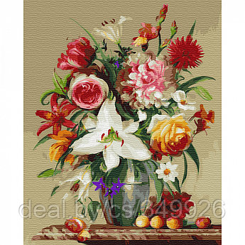 Картины по номерам Molly арт.KH0678 Бузин. Цветы и фрукты (28 цветов) 40х50 см