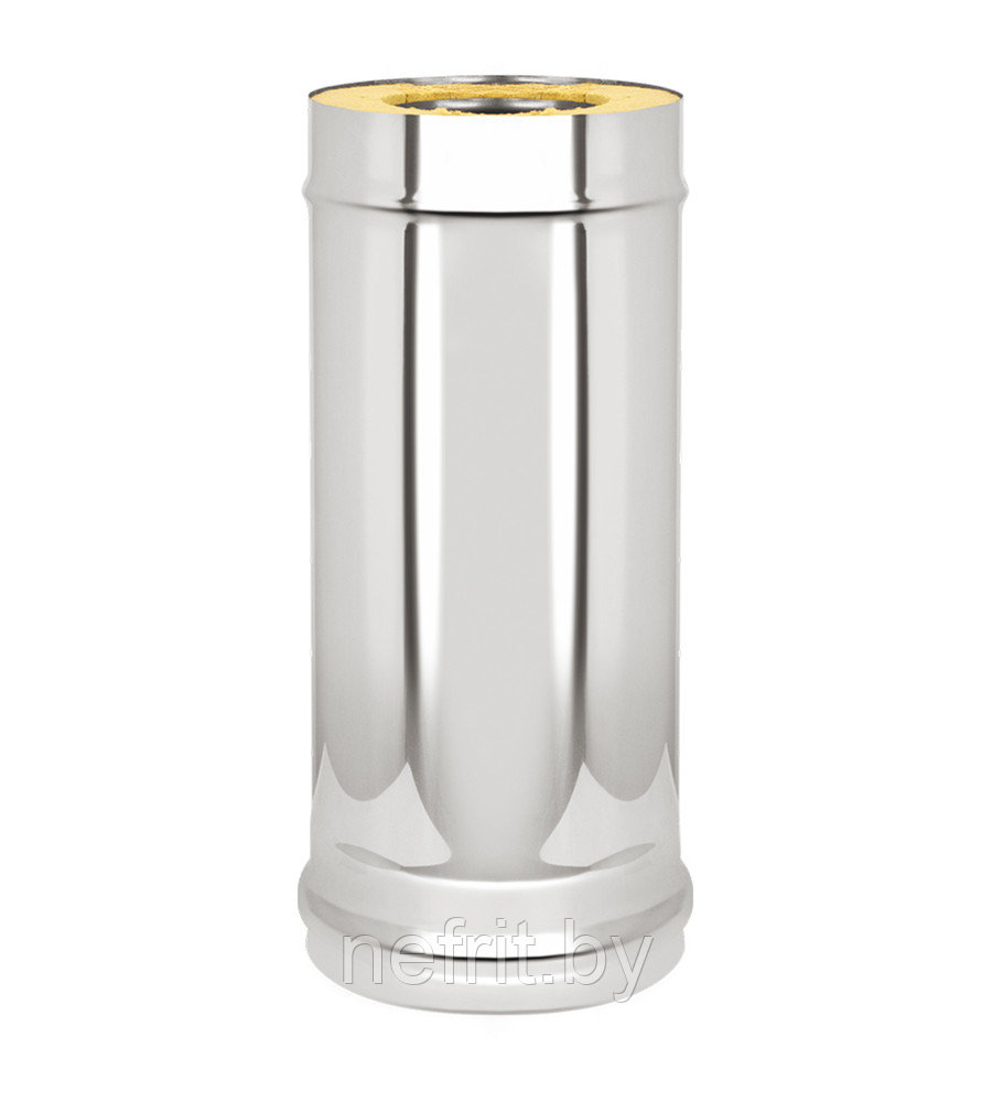 Дымоходная Сэндвич-труба (AISI 304 0,8/430 0,5) L-0,5м