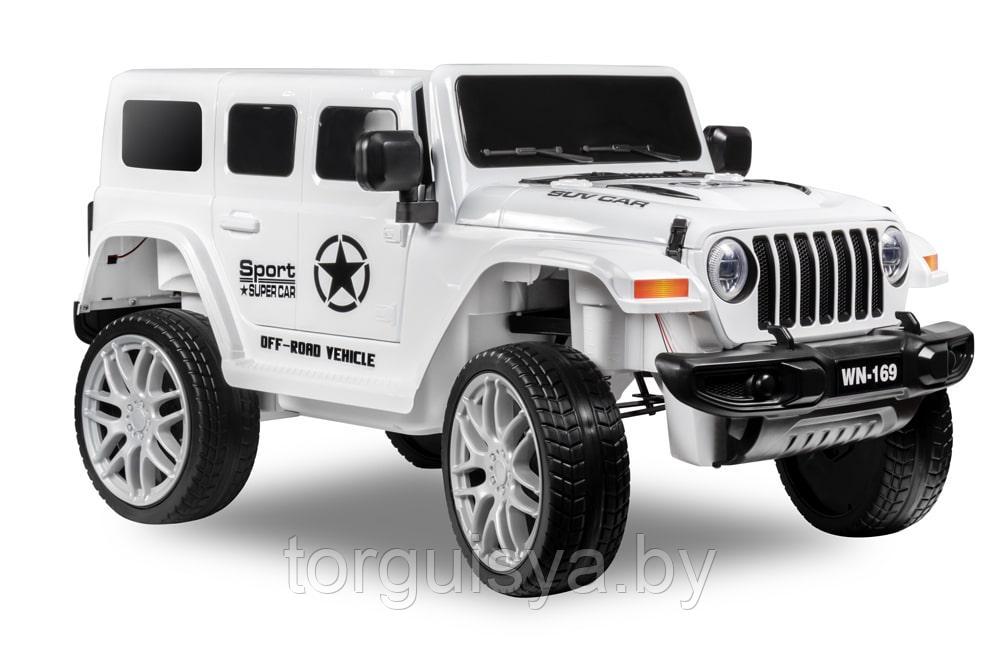 Детский электромобиль Kid’s Care Jeep Wrangler (белый)