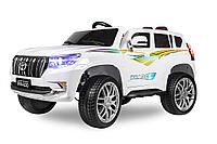 Детский электромобиль Kid's Care Toyota Land Cruiser Prado 4x4 (белый)