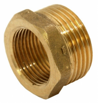 Футорка 15/10, внешняя резьба 1/2" и внутренняя резьба 3/8", фото 2