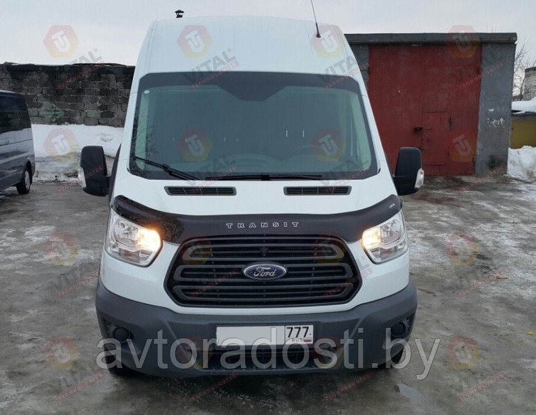 Дефлектор капота для Ford Transit (2014-) / Форд Транзит [FR47] VT52 - фото 3 - id-p75800217