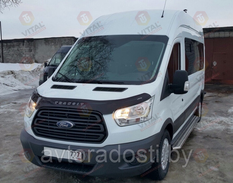 Дефлектор капота для Ford Transit (2014-) / Форд Транзит [FR47] VT52 - фото 5 - id-p75800217