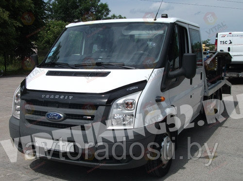 Дефлектор капота для Ford Transit (2007-2013) / Форд Транзит [FR17] VT52 - фото 3 - id-p75800216