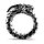 Кольцо Уроборос, тёмный металл, размер 11, фото 2