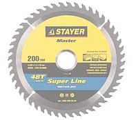 Диск пильный STAYER MASTER "SUPER-Line" по дереву, 200х30мм, 48Т