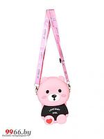 Детская сумка через плечо Innovation Медвежонок Pink 20012 кросс-боди