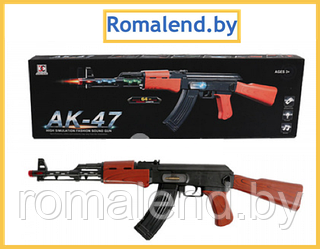 Детский игрушечный автомат Калашникова AK-47+ Световые эффекты, Звуковые эффекты