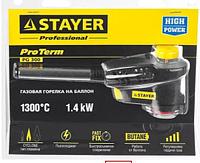 STAYER ProTerm Turbo PG300 газовая горелка с пъезоподжигом, на баллон с цанговым соединением, 1300°С