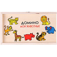 Домино "Мои животные" Игрушка /дерево/