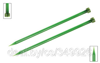51199 Knit Pro Спицы прямые Trendz 9мм/30см, акрил, зеленый, 2шт