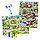 Детская настольная игра ходилка бродилка с фишками для малышей двусторонняя Котики+Совушки ГЕОДОМ, фото 2