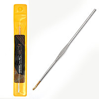 Крючки для вязания Maxwell Gold односторонние с золотой головкой арт.MAXW.7245, никель 2,0мм, 12 см