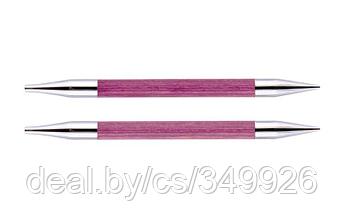29263 Knit Pro Спицы съемные Royale 9мм для длины тросика 28-126см, ламинированная береза, розовая фуксия, 2шт