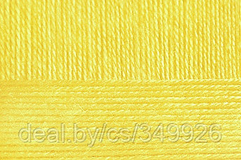 Пряжа для вязания ПЕХ Народная классика (30% шерсть, 70% акрил) 5х100г/400м цв.027 лимон
