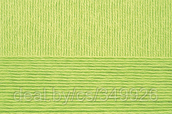 Пряжа для вязания ПЕХ Хлопок Натуральный летний ассорт (100% хлопок) 5х100г/425 цв.483 Незрелый лимон