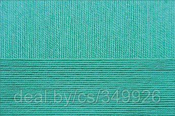 Пряжа для вязания ПЕХ Цветное кружево (100% мерсеризованный хлопок) 4х50г/475м цв.581 св.изумруд