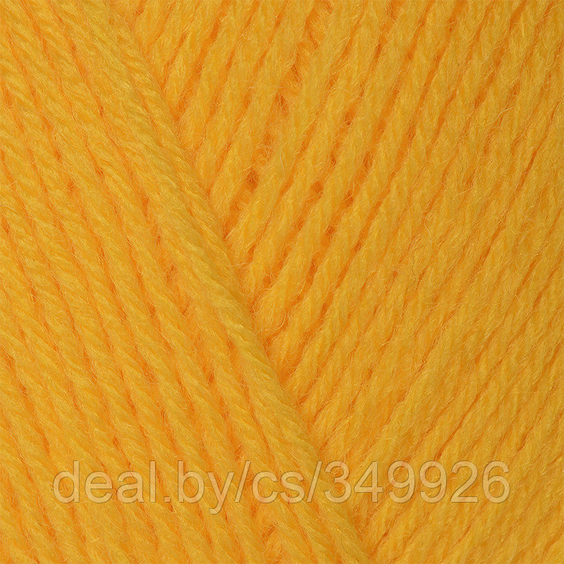 Пряжа для вязания ПЕХ Детский каприз трикотажный (50% мериносовая шерсть, 50% фибра) 5х50г/400м цв.075 желтая
