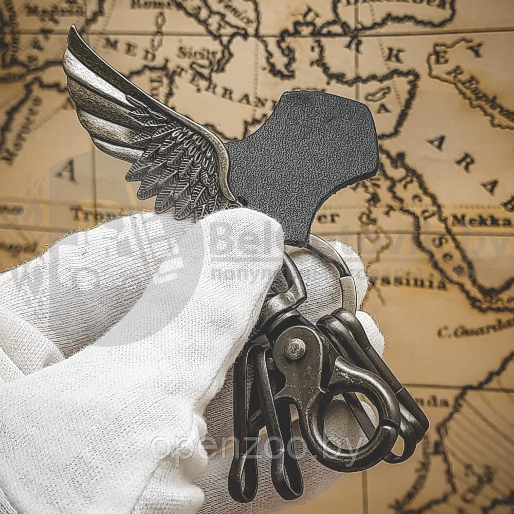 Брелок-ключница с карабином, до 5 шт Молоток Тора - фото 9 - id-p146819821