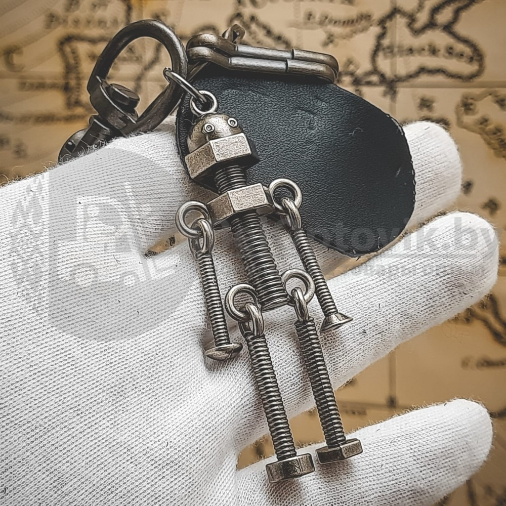 Брелок-ключница с карабином, до 5 шт Наручники двойные никель - фото 3 - id-p139223845