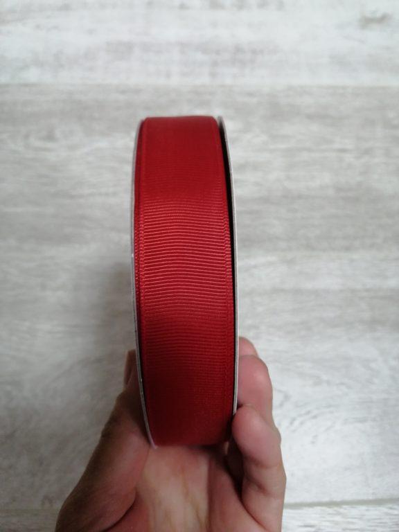 Лента декоративная цвет 051 (красный) ширина 25 мм, 100% ПЭ - фото 1 - id-p160063296