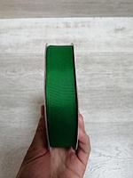 Лента декоративная цвет 077 ( зеленый) ширина 25 мм, 100% ПЭ