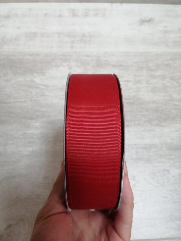 Лента декоративная цвет 051 (красный) ширина 38 мм, 100% ПЭ
