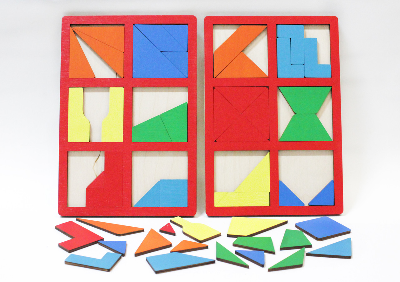 Игра развивающая "Сложи квадрат" 2 уровень арт.DSK2, фото 1