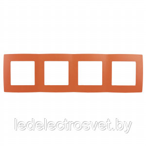12-5004-22 ЭРА Рамка на 4 поста, Эра12, оранжевый - фото 1 - id-p159984172