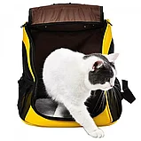 Рюкзак-переноска для животных Xiaomi Little Beast Star Pet Bag (XN11-5001) желтый, фото 6
