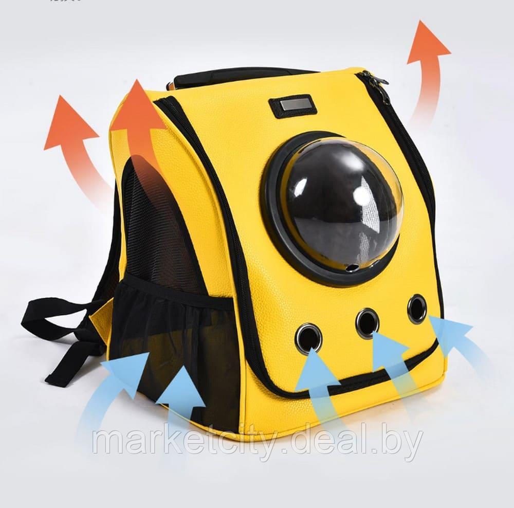 Рюкзак-переноска для животных Xiaomi Little Beast Star Pet Bag (XN11-5001) желтый - фото 3 - id-p160071870