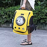 Рюкзак-переноска для животных Xiaomi Little Beast Star Pet Bag (XN11-5001) желтый, фото 7