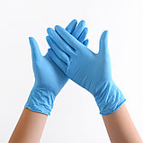 Перчатки  NITRIMAX нитриловые, диагностические, смотровые, черные, розовые, голубые  XS,S,M,L,XL. 100шт/уп., фото 2