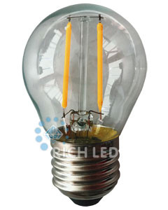 Лампа для Белт-лайта Rich LED, 2 Вт, цоколь Е27, d=45 мм, филамент, теплый белый,