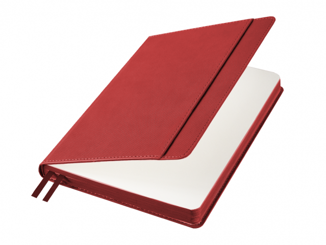 Ежедневник Flexy Combi Daphne А5, красный, недатированный, в гибкой обложке - фото 2 - id-p160081761