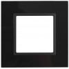 14-5101-05 ЭРА Рамка на 1 пост, стекло, Эра Elegance, чёрный+антр