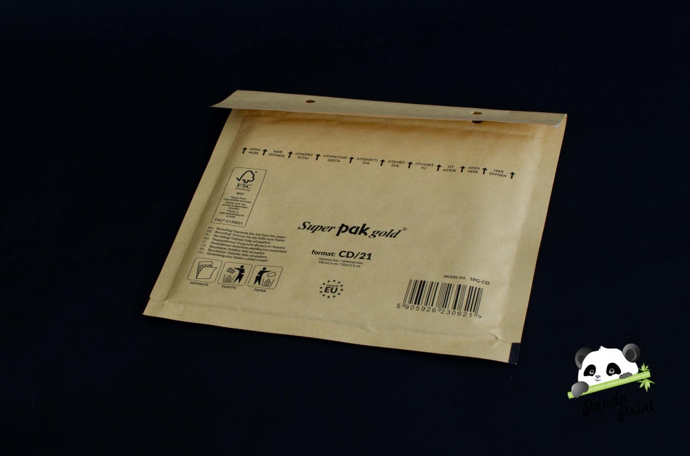 Бандерольный конверт, крафт 175х165 мм, арт.21