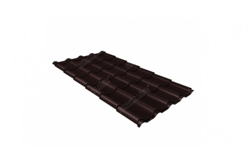 Металлочерепица камея 0,5 Rooftop Matte RAL 8017 шоколад