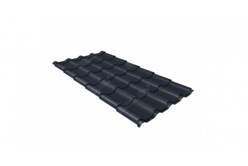 Металлочерепица камея 0,5 Rooftop Matte RAL 7024 мокрый асфальт