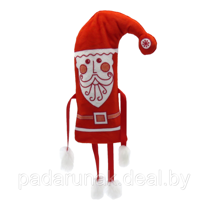 Колпачок Забавный Дед Мороз, новогодняя упаковка для конфет - фото 5 - id-p160114911