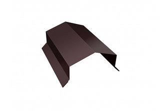 Парапетная крышка угольная 100мм 0,5 Satin с пленкой RAL 8017 шоколад