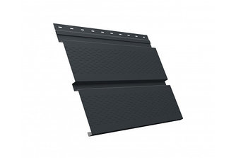Металлический софит Квадро брус с перфорацией 0,5 Rooftop Matte RAL 7016 антрацитово-серый