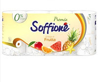 Туалетная бумага серии Soffione Premio Energia Di Frutta 3 сл., 8 шт.