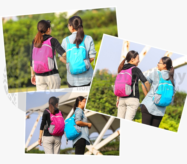 Складной компактный рюкзак Tuban (ХИТ СЕЗОНА) Фиолетовый - фото 8 - id-p109389724