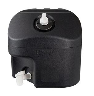 Бак для воды на 25 литров с дозатором мыла, 300х495х303 мм, черный пластик, Suer 390144102, фото 2