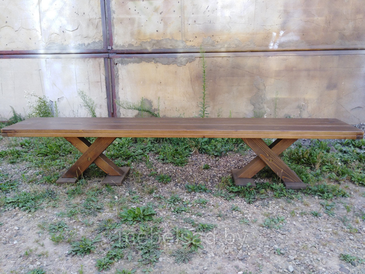 Лавка садовая и банная из массива сосны "Сенатор" 1.6 метра - фото 5 - id-p160174290