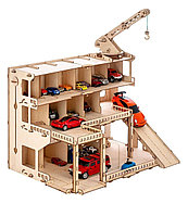 Деревянный конструктор парковка – Мегапарк, 246 деталей, Polly