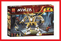 11492 Конструктор Lari Ниндзяго "Золотой робот", 517 деталей, аналог Лего Ниндзяго 71702